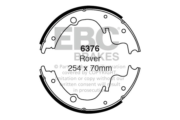 EBC Brake Shoe Replacement Set (6234)