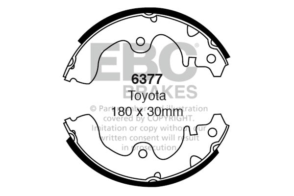 EBC Brake Shoe Replacement Set (6530)