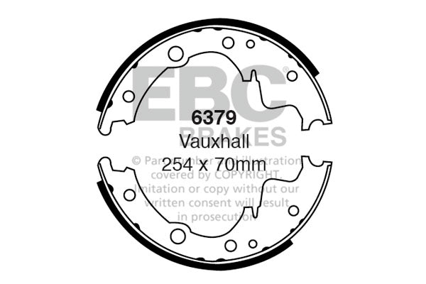 EBC Brake Shoe Replacement Set (5114)