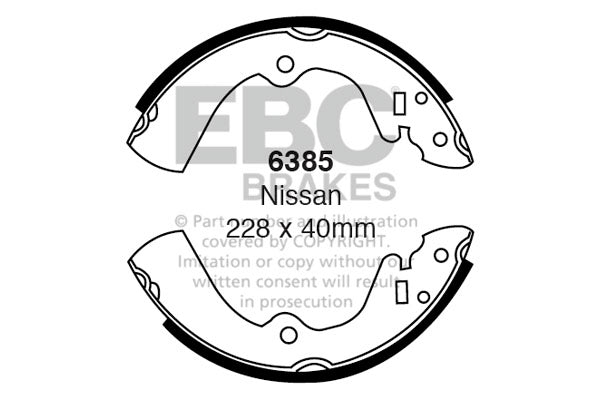 EBC Brake Shoe Replacement Set (6339)