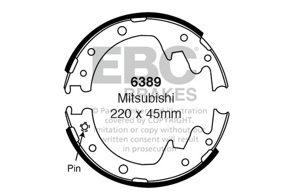 EBC Brake Shoe Replacement Set (6467)