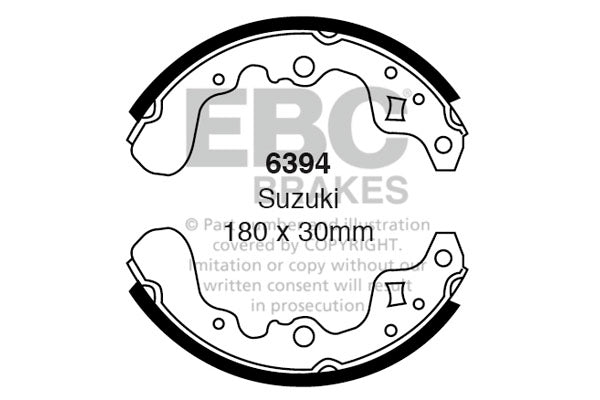 EBC Brake Shoe Replacement Set (6493)