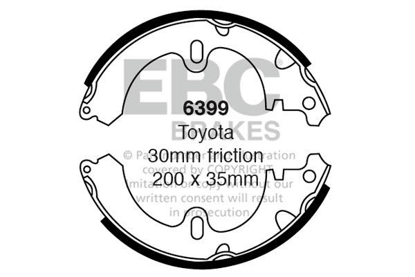 EBC Brake Shoe Replacement Set (6464)