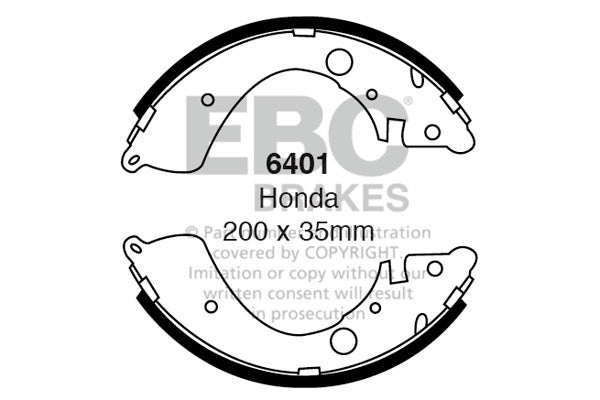 EBC Brake Shoe Replacement Set (6452)