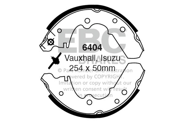 EBC Brake Shoe Replacement Set (6531)