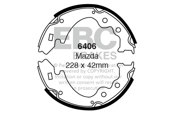 EBC Brake Shoe Replacement Set (6551)