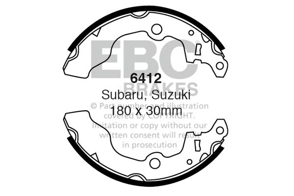 EBC Brake Shoe Replacement Set (6487)