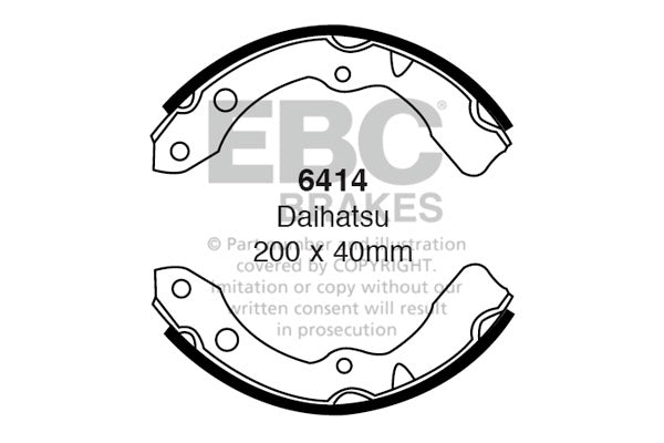 EBC Brake Shoe Replacement Set (6415)