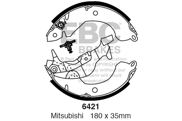 EBC Brake Shoe Replacement Set (6495)