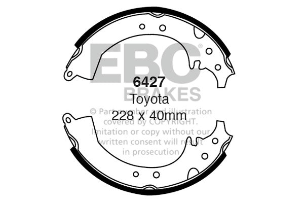 EBC Brake Shoe Replacement Set (6599)