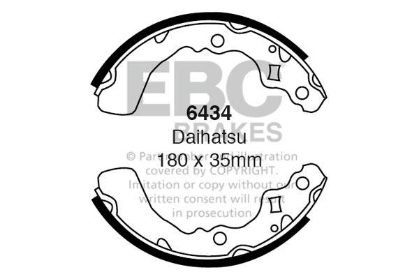 EBC Brake Shoe Replacement Set (6468)