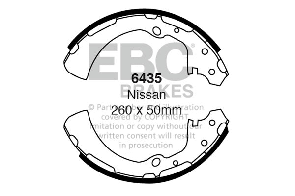 EBC Brake Shoe Replacement Set (6335)