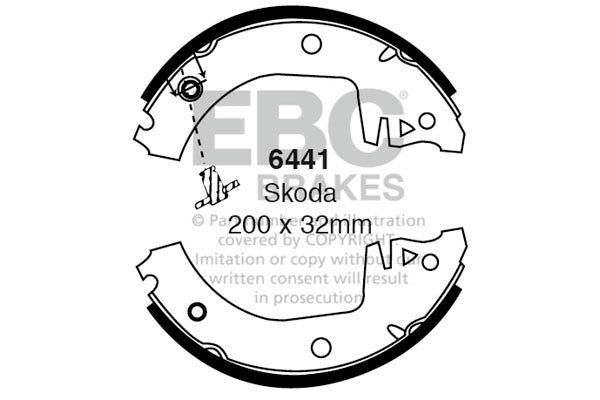 EBC Brake Shoe Replacement Set (6598)
