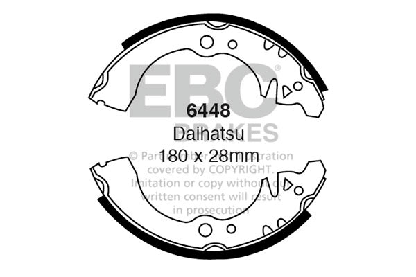EBC Brake Shoe Replacement Set (6533)