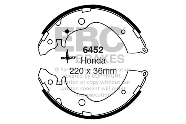 EBC Brake Shoe Replacement Set (6350)