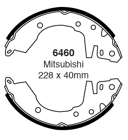 EBC Brake Shoe Replacement Set (6586)