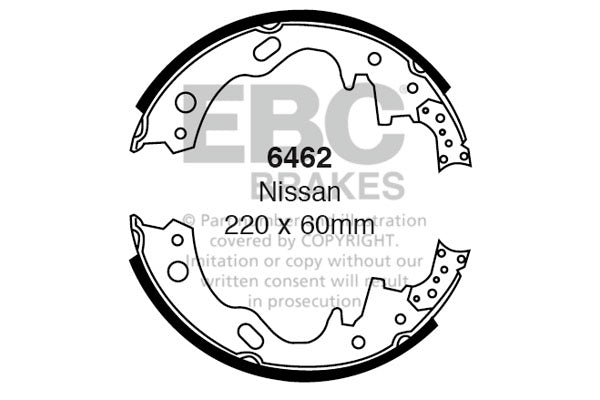 EBC Brake Shoe Replacement Set (6564)