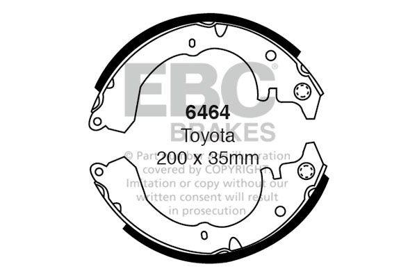 EBC Brake Shoe Replacement Set (5274)