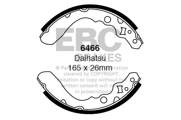 EBC Brake Shoe Replacement Set (6279)