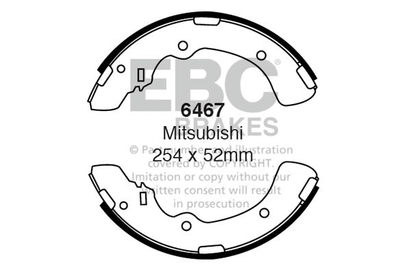 EBC Brake Shoe Replacement Set (6577)