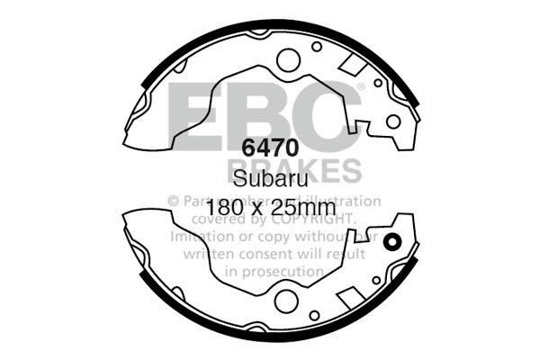 EBC Brake Shoe Replacement Set (6472)
