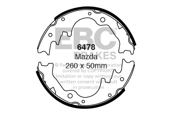 EBC Brake Shoe Replacement Set (6368)