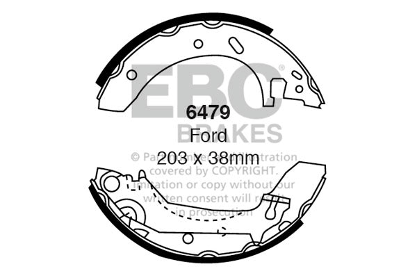 EBC Brake Shoe Replacement Set (6431)