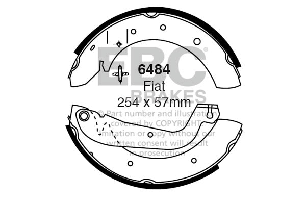 EBC Brake Shoe Replacement Set (6704)