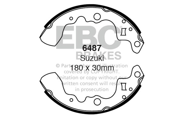 EBC Brake Shoe Replacement Set (5257)