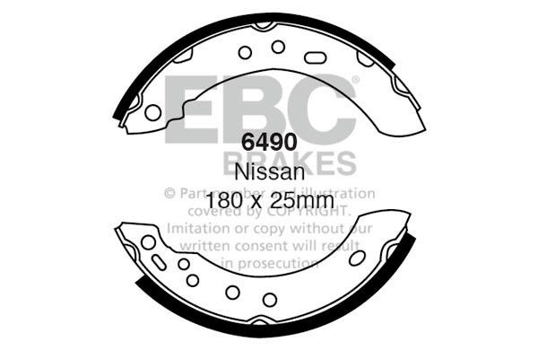 EBC Brake Shoe Replacement Set (6624)