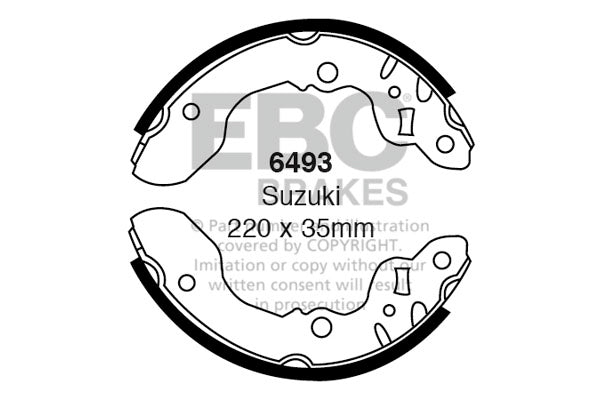 EBC Brake Shoe Replacement Set (6494)