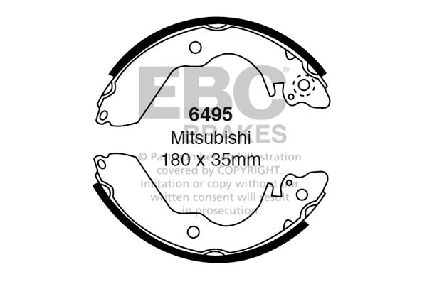 EBC Brake Shoe Replacement Set (6355)