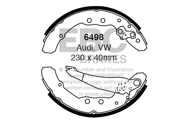 EBC Brake Shoe Replacement Set (5268)