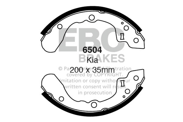 EBC Brake Shoe Replacement Set (6430)