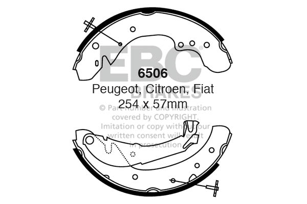 EBC Brake Shoe Replacement Set (6659)
