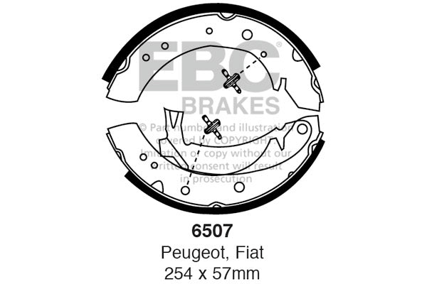 EBC Brake Shoe Replacement Set (6699)