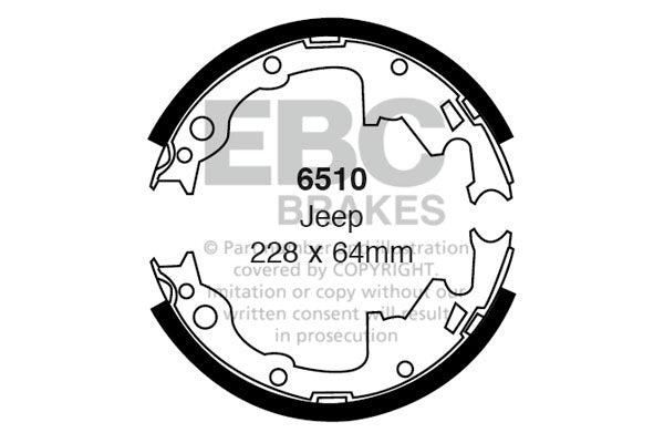 EBC Brake Shoe Replacement Set (5035)