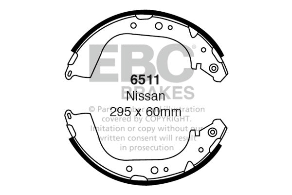EBC Brake Shoe Replacement Set (6361)