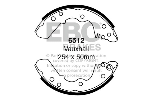 EBC Brake Shoe Replacement Set (6337)