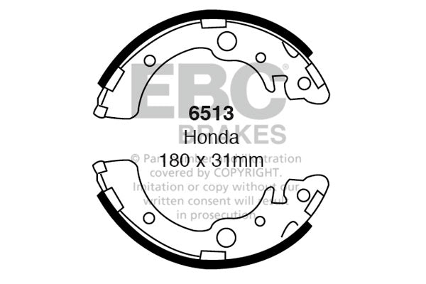 EBC Brake Shoe Replacement Set (6437)