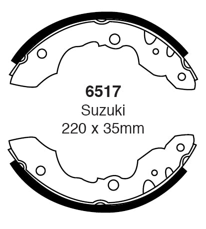 EBC Brake Shoe Replacement Set (6570)