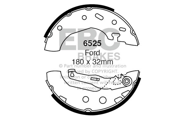 EBC Brake Shoe Replacement Set (6529)