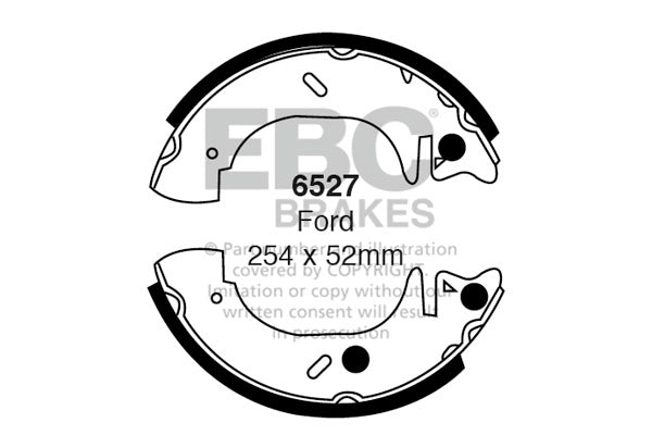 EBC Brake Shoe Replacement Set (6528)