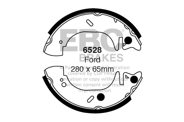 EBC Brake Shoe Replacement Set (6376)