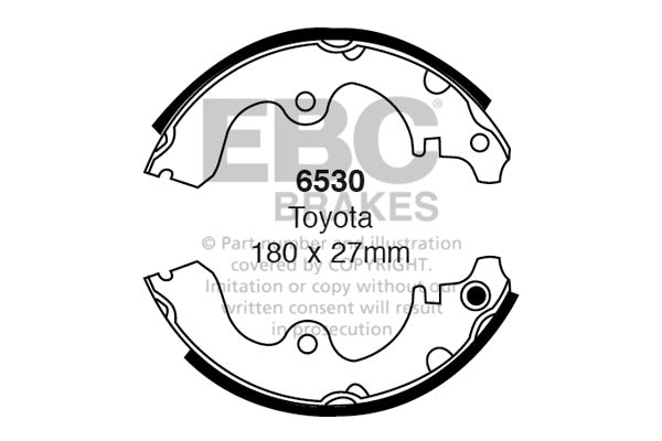EBC Brake Shoe Replacement Set (5275)