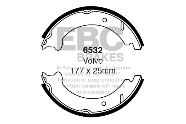 EBC Brake Shoe Replacement Set (6594)