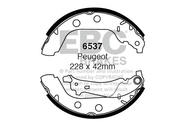 EBC Brake Shoe Replacement Set (5207)