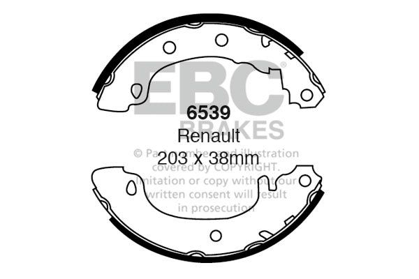 EBC Brakes Standard Disc Premium OE Replacement (Pair) (D2269B)