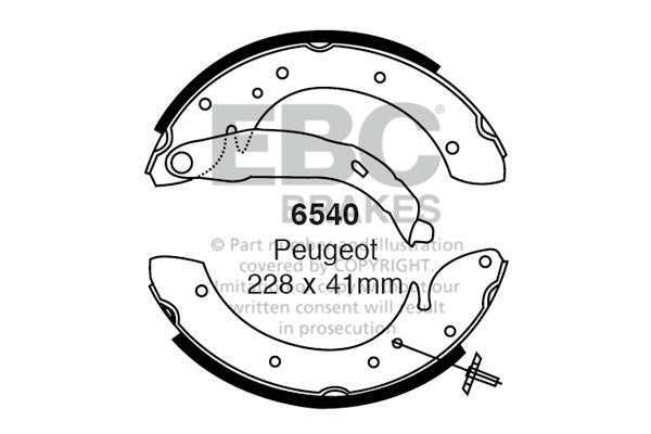 EBC Brake Shoe Replacement Set (6329)