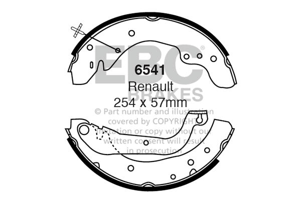EBC Brake Shoe Replacement Set (5271)